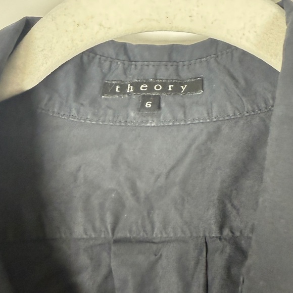 Theory Black Cotton Collared Romper Sz 6 photographer, hostess, blend - Picture 7 of 9